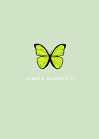 SIMPLE BUTTERFLY - 黄緑 -