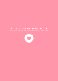 PINK + WHITE ICON STYLE