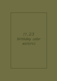 birthday color - November 23