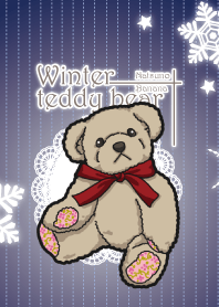 Winter teddy bear