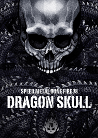 Speed metal bone fire Dragon skull 78