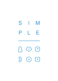 SIMPLE / white-blue.