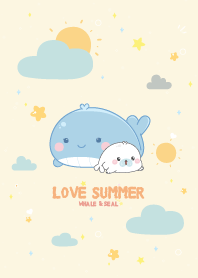Whale&Seal Love Summer Cutie