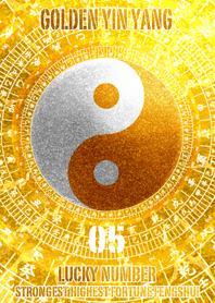 Golden Lucky Yin Yang  number 05