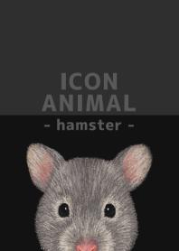 ICON ANIMAL -Golden hamster- BLACK/06