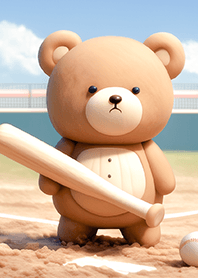 Bear Playing Baseball JP