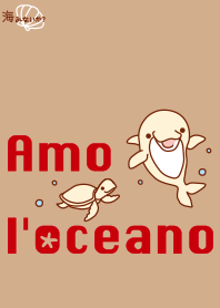 Theme of a dolphin "Amo l'oceano" #pop