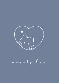 黑白貓 / gray blue.
