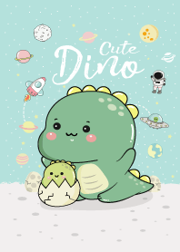 Dino Cute Blue Space.