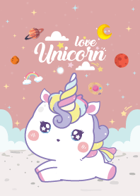 Unicorns Love Galaxy Love Pink