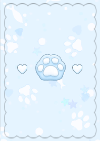 Marshmallow Paw 2  - Blue x Black