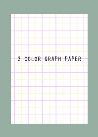 2 COLOR GRAPH PAPERj-PINK&YEL-DUSTYGREEN