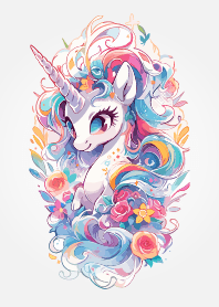 Colorful colorful unicorns