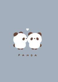 Panda friends /blue beige/