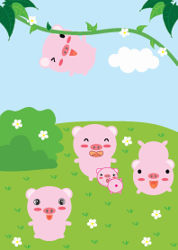 Cute pig theme v.6