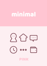 minimal theme pink