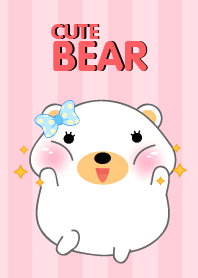 Cute Fat White Bear Theme