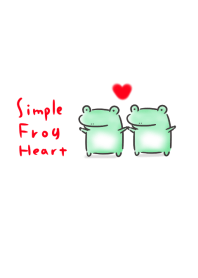 단순한 개구리 하트