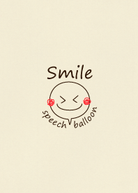 Smiling speech balloon