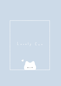 แมวสีขาว / pale blue