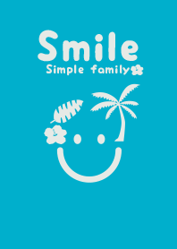 Smile & tropical turquoise blue