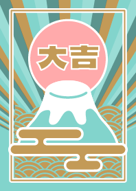 Lucky Mt.Fuji/ Mint x Gold x Peach