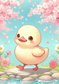 Little duckling plump round cute n.10