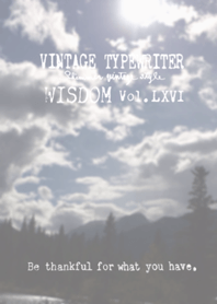 VINTAGE TYPEWRITER WISDOM Vol.LXVI