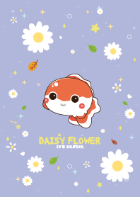 Goldfish Daisy Flower Kawaii