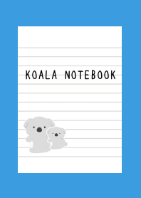 KOALA NOTEBOOK/BLUE/YELLOW