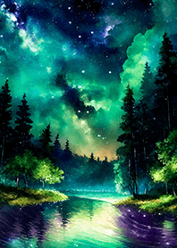 綺麗な星空の夜景着せかえ#348