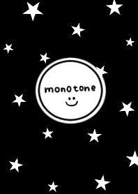 Monotone star. black.