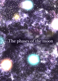 Lunar phases Starry sky