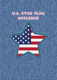 U.S. Star flag Applique 75