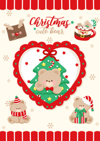 Christmas cute bear