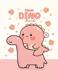 Dino Cute Peach