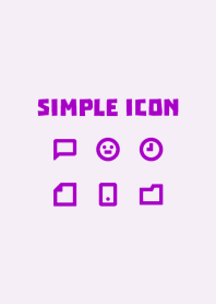 Simple icon [Purple] No.102