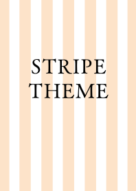 STRIPE THEME/WHITE&CORAL PINK