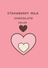 Heart -strawberry milk chocolate color-