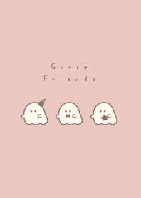 Ghost Friend(line)/pink beige bR