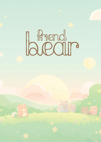 cute bear and beautiful sunset 3