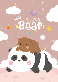 Three Bears Kawaii Like Pink