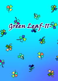 Green Leaf-11- Sky Blue