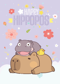 Hippo Happy - Love Flower