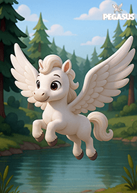 Pegasus: Lake in the forest