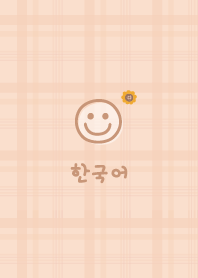 Korea Plaid<Sunflower>orange