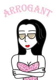 Arrogant woman - Pink leopard
