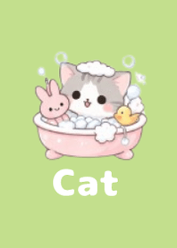 柔軟貓咪主題3 Green 04