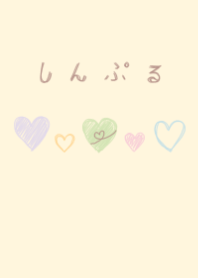 milky bollpoint pen heart
