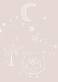 ふくろう と 星空